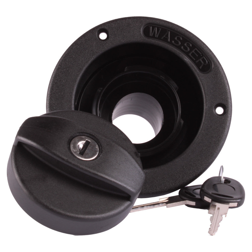 Watervulopening 40mm met Slot Zwart