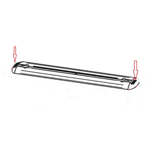 Fiamma Eindkappen set Garage Bars Premium