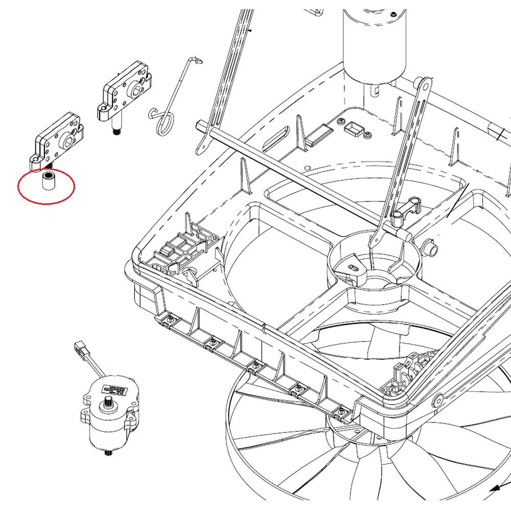 MaxxFan Motor Opvulbus