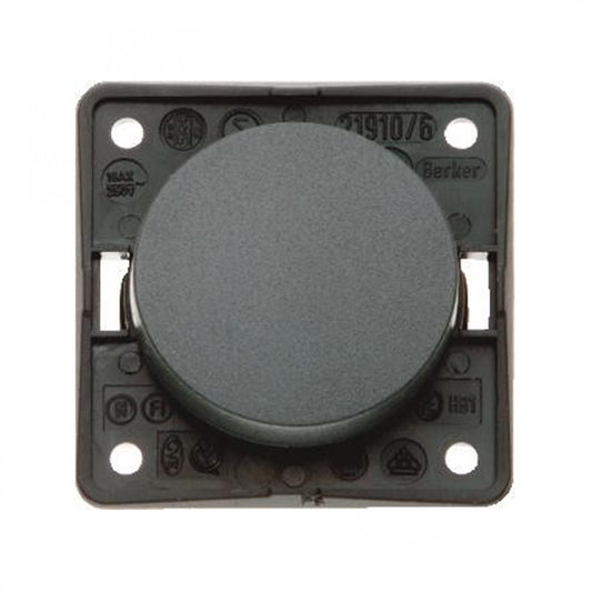 Berker Aan/Uitschakelaar Flow/Pure Inbouw Antraciet Mat 230V