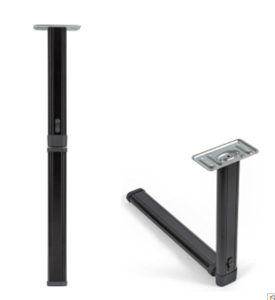 Klaptafelpoot Antraciet Middenknik 67.5cm