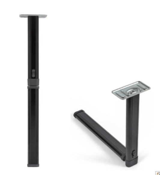 Klaptafelpoot Antraciet Middenknik 67.5cm