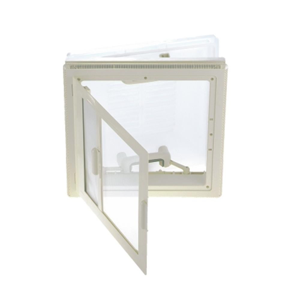 MPK Dakluik 40x40cm Wit Kader+Vliegenhor
