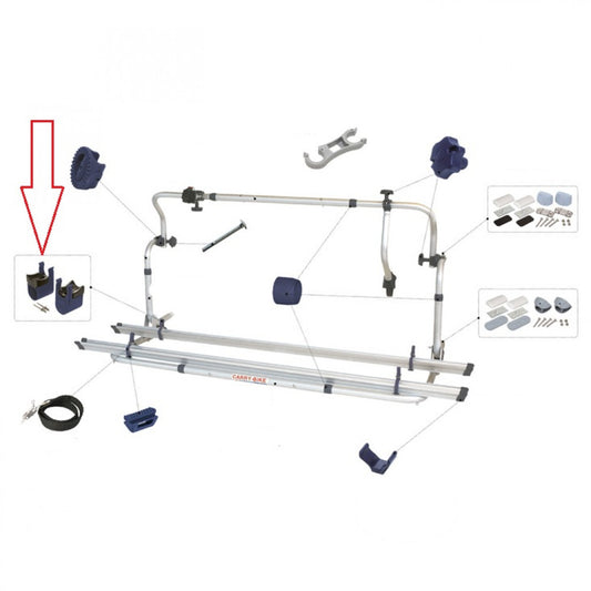 Fiamma Buisklemhouder set 35mm L+R blauw 98656-141