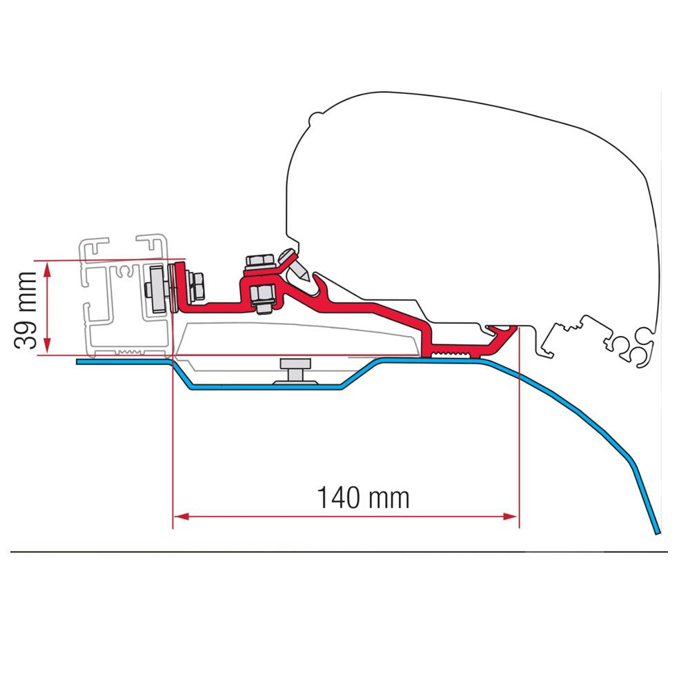 Fiamma Ducato SmartClamp Kit H2-L2/L3/L4 >2006 F80S
