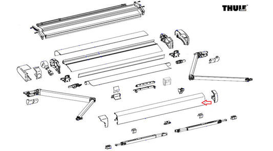 Thule Adapter Eriba Touring Lead Rail 6200 2.80 Wi