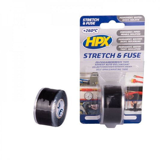 HPX Stretch & Fuse Zelfvulkaniserende Tape 3mtr Zwart