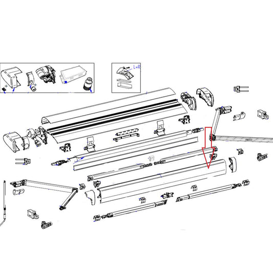Thule 6300 Lead Rail 5.00 Wit