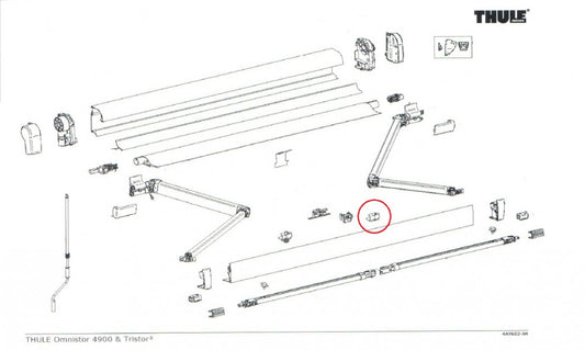 Thule Clip Support Arm Oval 4900