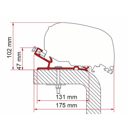 Fiamma Hymer Adapter 550 F65/F80