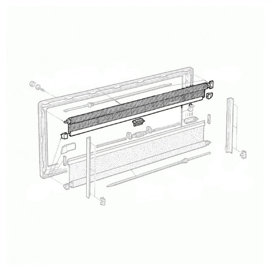 Dometic S3/ S4 Vliegenrollo 100x80 FR0032