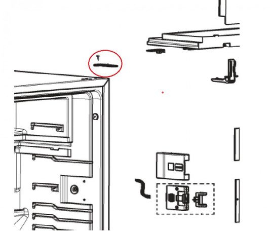 Dometic RM6270 Scharnier Boven Rechts