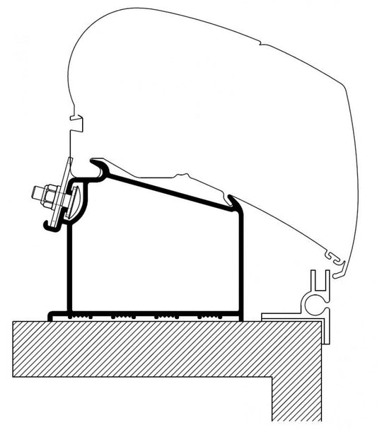Thule Adria Caravan Roof Adapter >2015