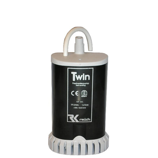 Reich Dompelpomp Twin met Ontluchting + Zeef 12V-19L
