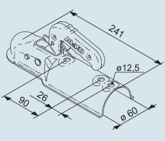 AL-KO Koppeling AK7 750kg Rond 60mm
