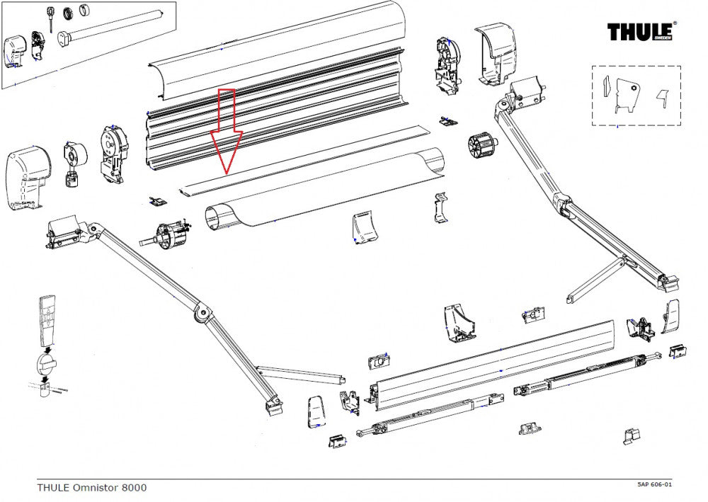 Thule Main Housing Bottom 8000 5.00
