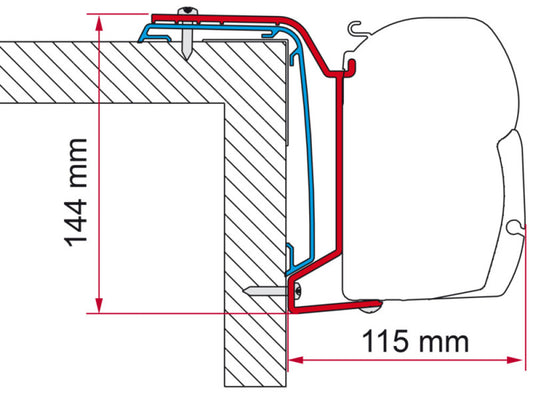 Fiamma Rapido Serie S6 606F Adapter 400 >2024 F45