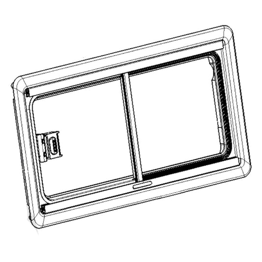 Dometic Raam met Buitenframe Donkergrijs