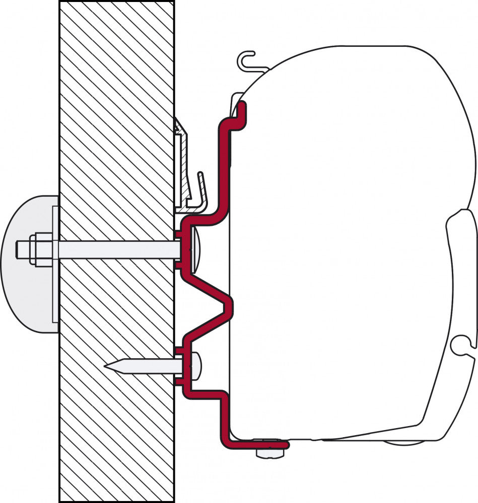 Fiamma Rapido Serie 9dF-9M-10 Adapter >2011 350 F45