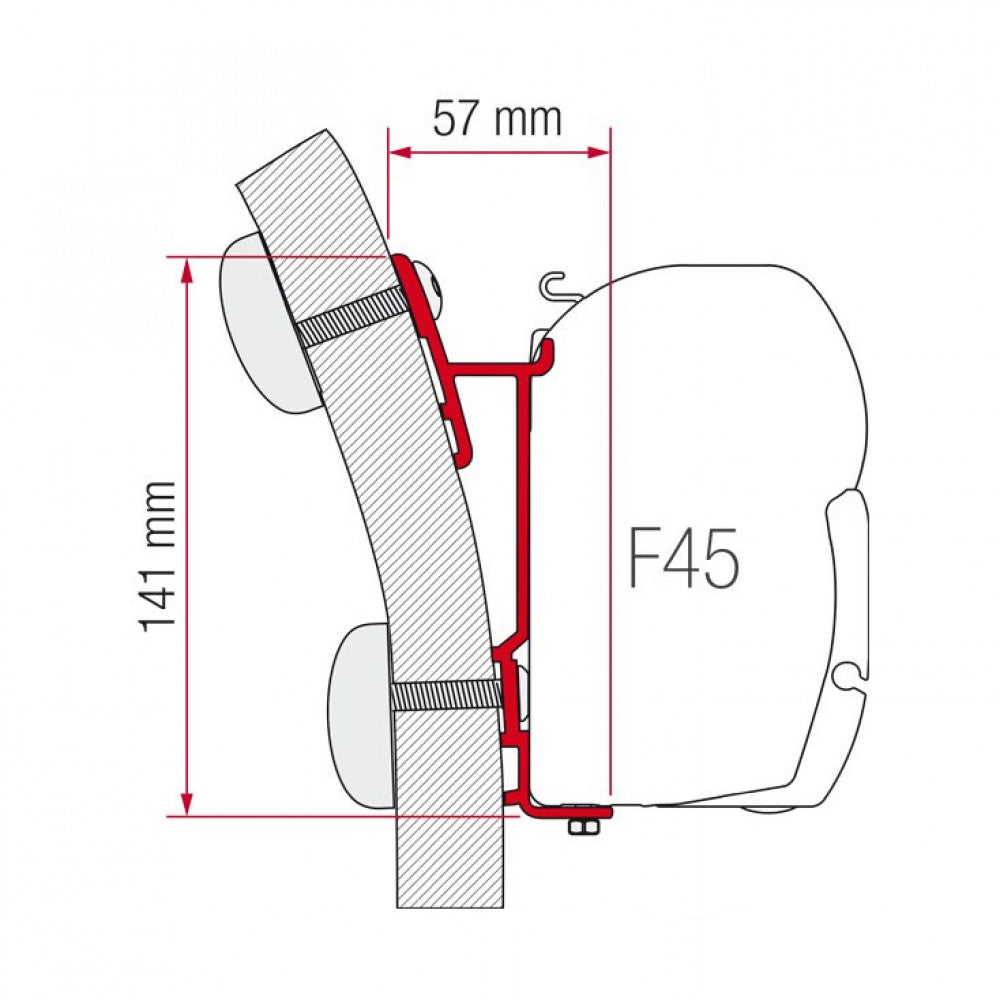 Fiamma Hymer S-E Klasse Adapter 450 F45