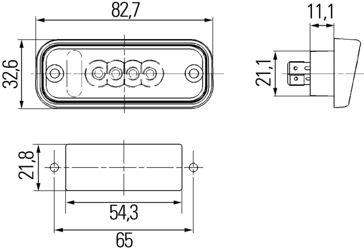 Jokon Kentekenverlichting K575 LED Inbouw