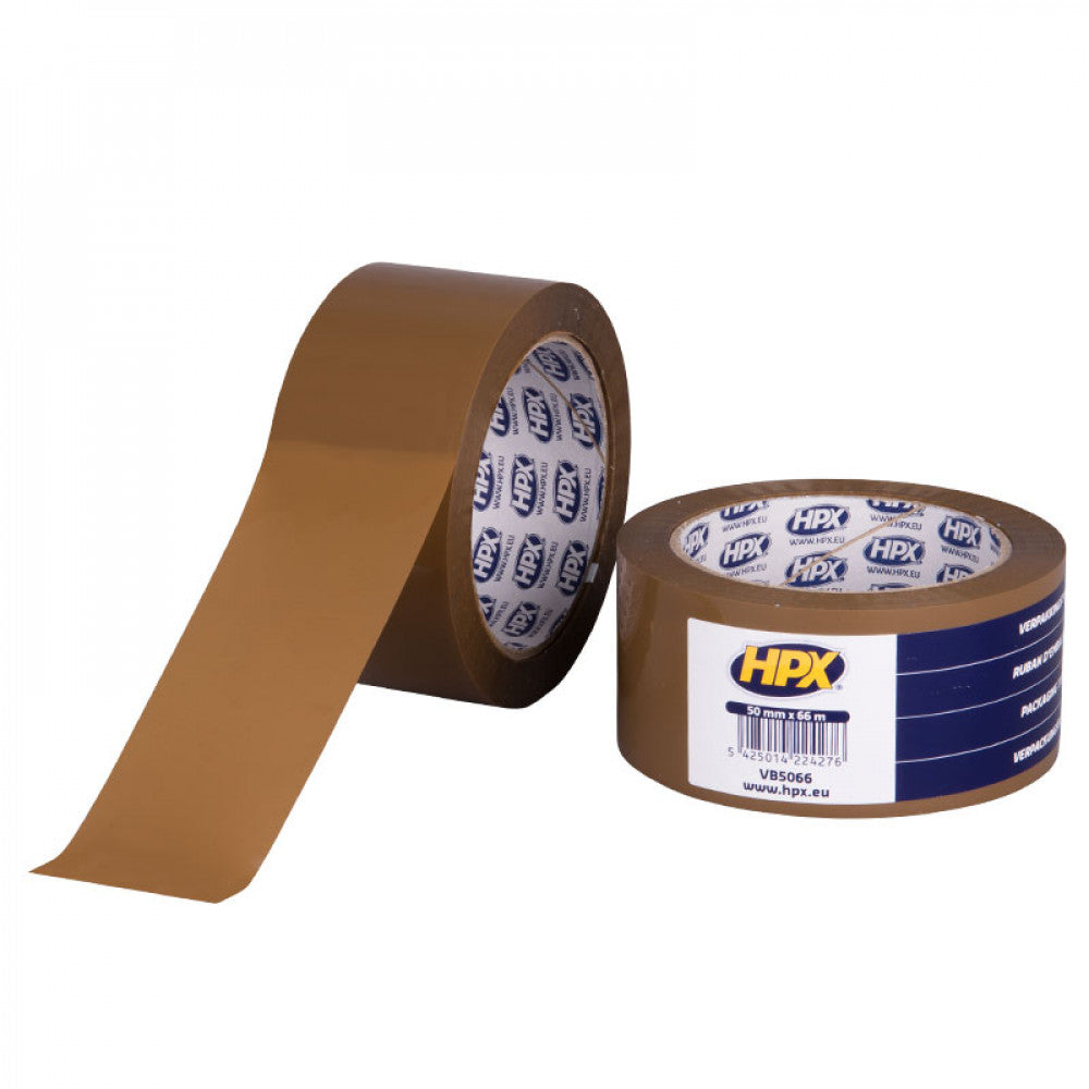 HPX Verpakkingstape 66m Bruin