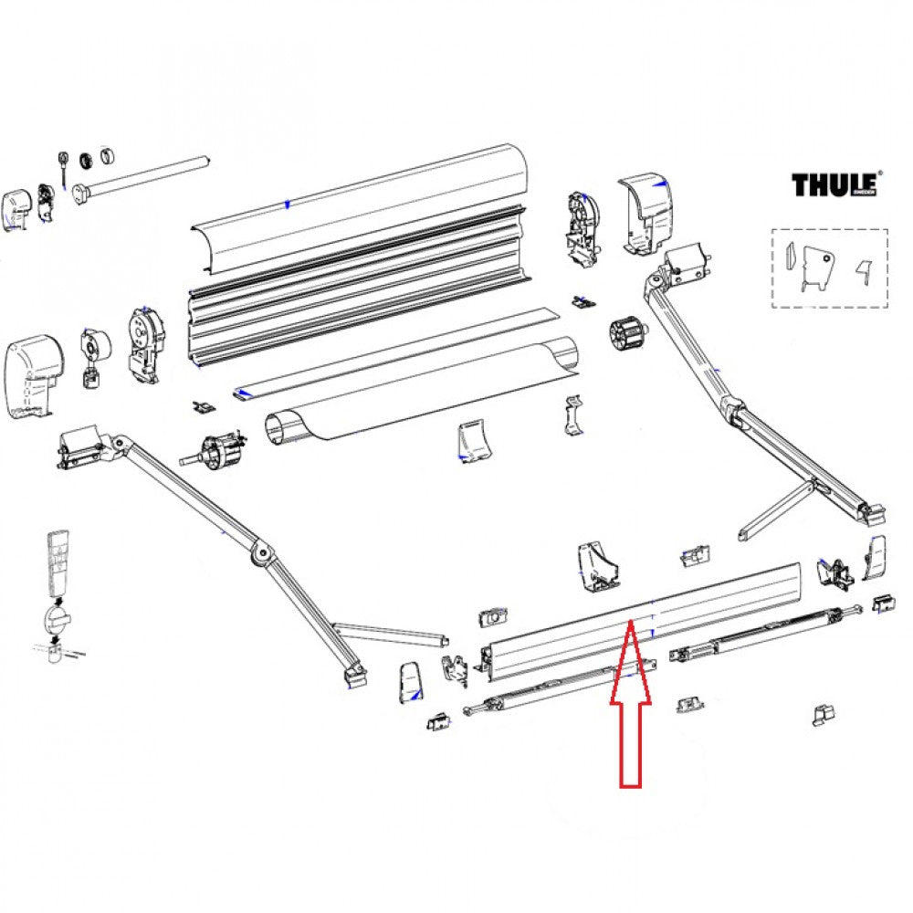 Thule Lead Rail 8000 4.50