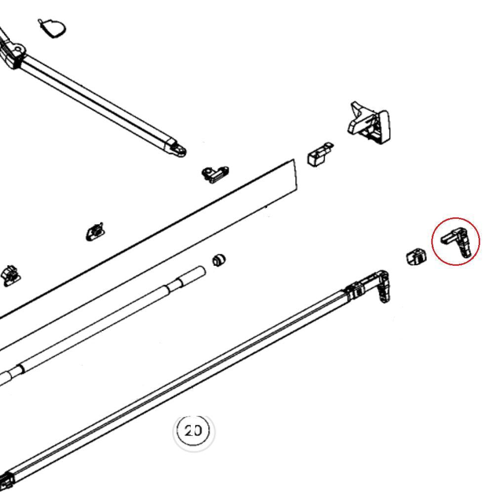 Dometic Eindstop Rechts PW1100