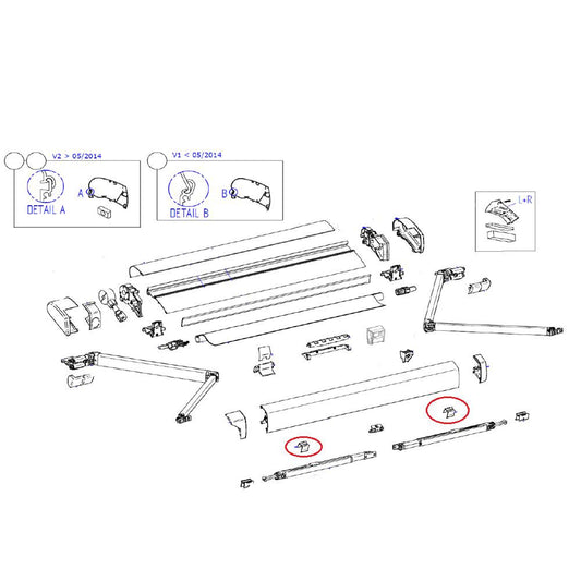 Thule Anti rattling support arm 6200/9200