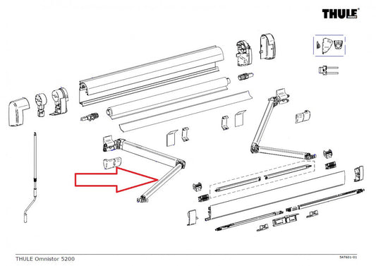 Thule Knikarm Compleet LH 5200 >3.00