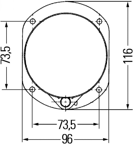 Hella Frame Universeel voor 1172016
