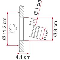Fiamma Water Cap White