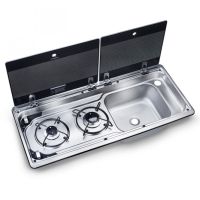 Dometic Kookplaat 2-Pits met Spoelbak Rechts MO9722R