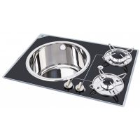 Navy Load Kookplaat 2-Pits met Spoelbak Links 600x420