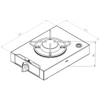 Navy Load Kookplaat Vrijstaand 1-Pits 210x290