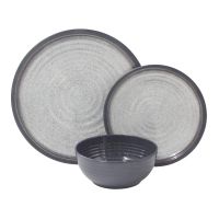 ViaMondo Melamine Servies Graniet 12-delig