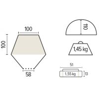 Trigano Strandtent 100x100