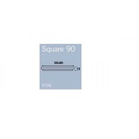 Opbouwspot Square 90 1,3W 6 LED\'s chroom