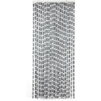 Arisol Chenille Gordijn 56x185 Grijs/Wit