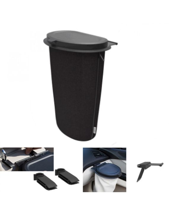 Flextrash Afvalbak Auto L 9L Boldly Black Set