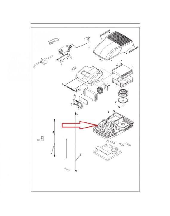 Dometic Behuizing Onderkant FreshJet 1700