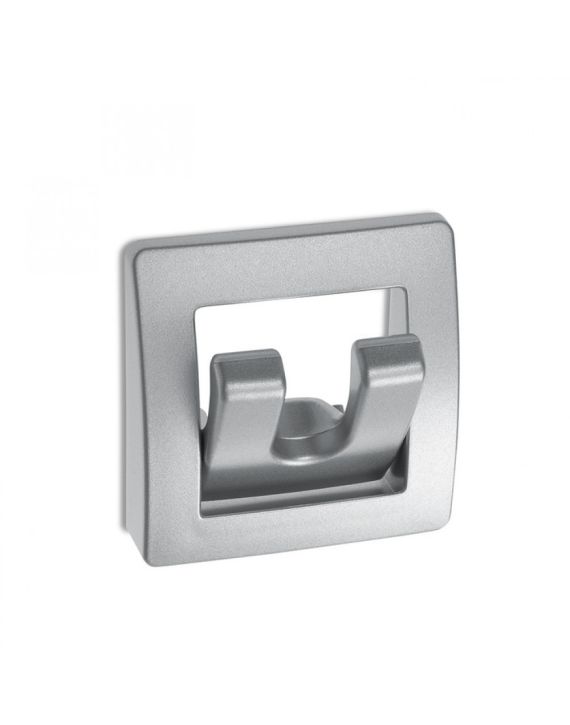 Kapstok 2-Haaks Inklapbaar Mat Chroom