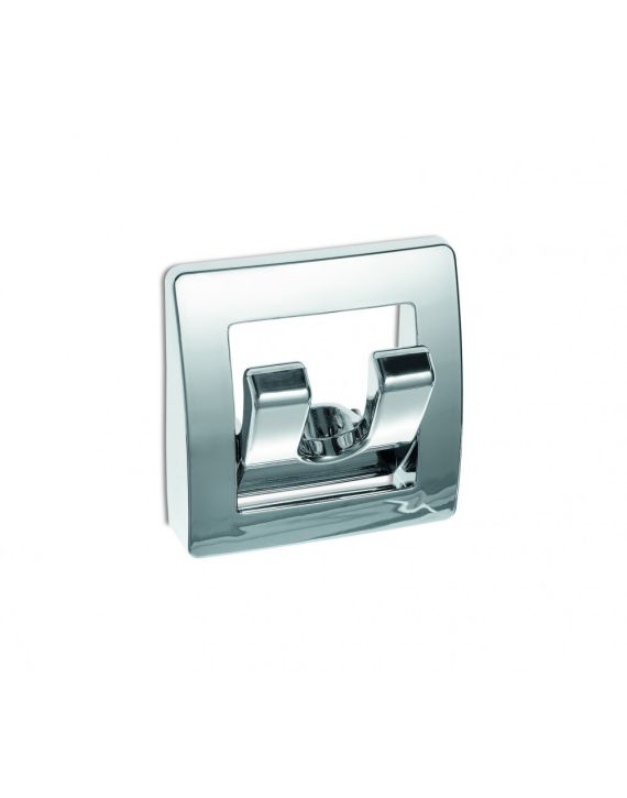 Kapstok 2-Haaks Inklapbaar Hoogglans Chroom