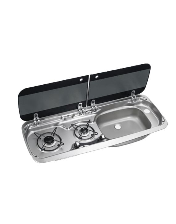 Dometic Kookplaat 2-Pits met Spoelbak Rechts HSG 23270R