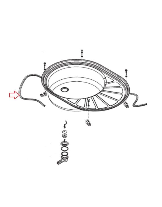 Dometic C2000 Spoelbak Afdichtingsprofiel