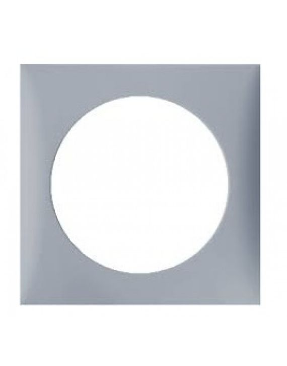 Berker Afdekraam Flow 1-Vaks Grijs Hoogglans