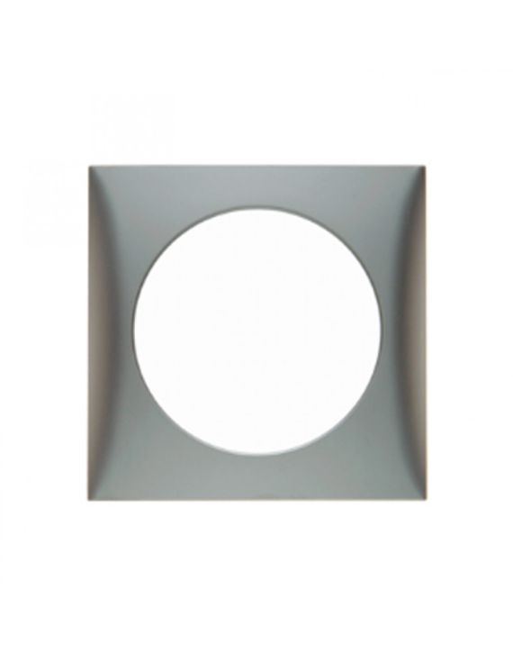 Berker Afdekraam Flow 1-Vaks RVS Mat Gelakt