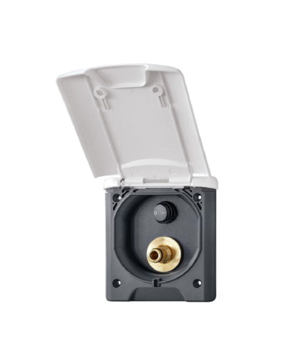 Buitendouche Aansluiting met Schakelaar Wit