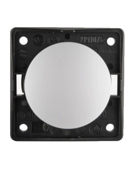 Berker Aan/Uitschakelaar Flow/Pure Inbouw Chroom Mat 230V