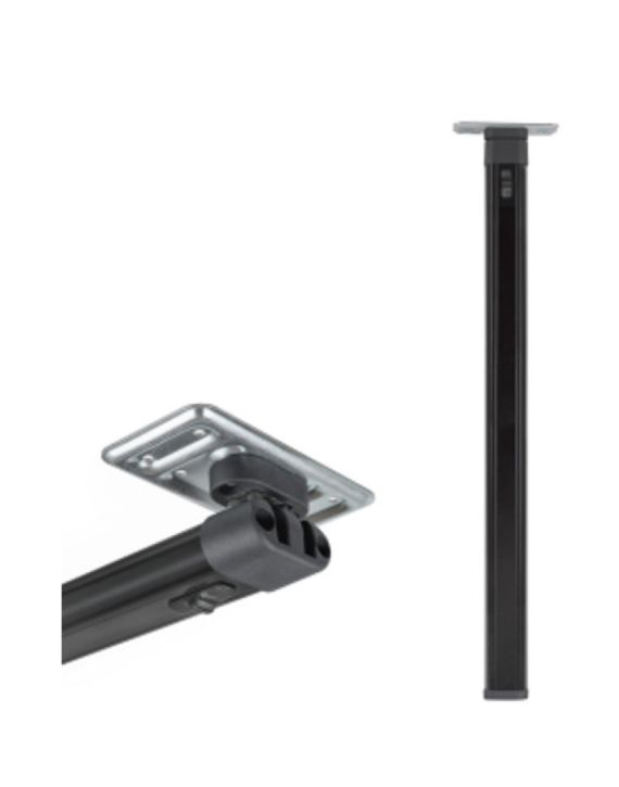 Klaptafelpoot Antraciet Bovenknik 67.5cm